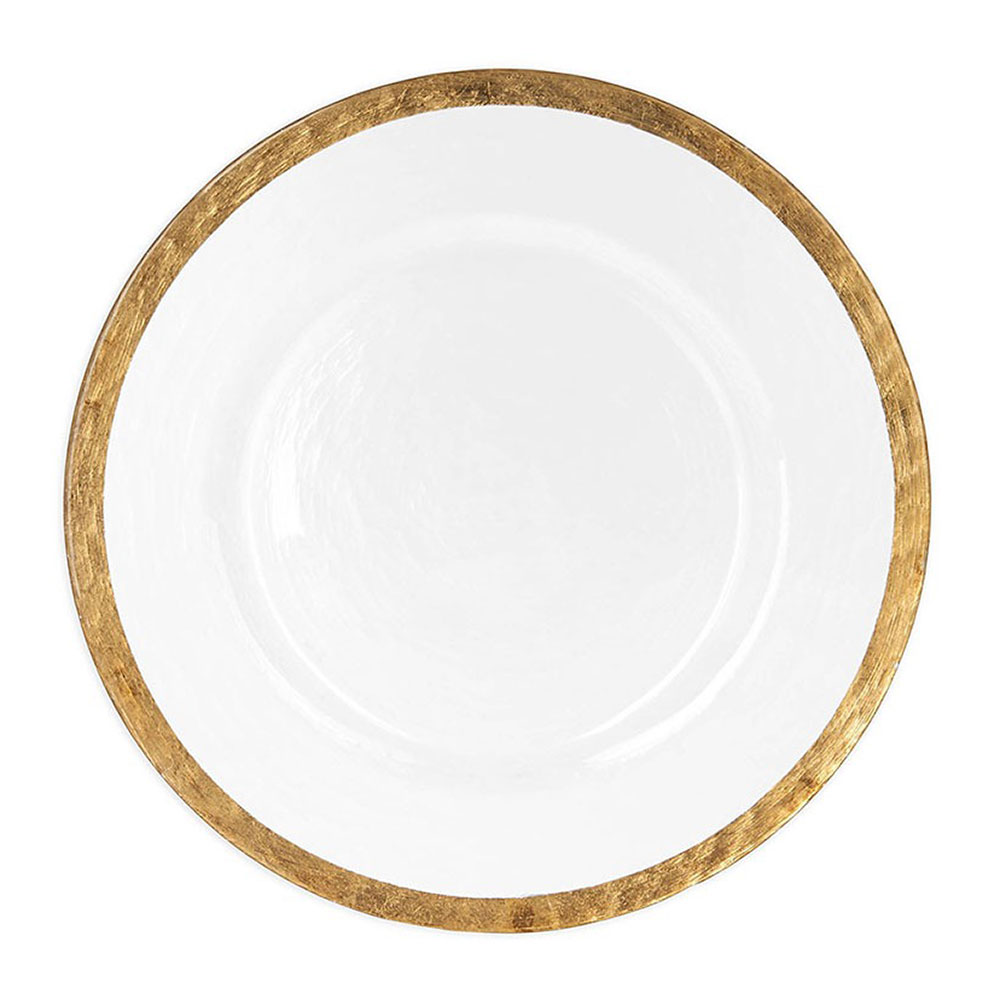 Bronte Gold Rimmed Charger Plate
