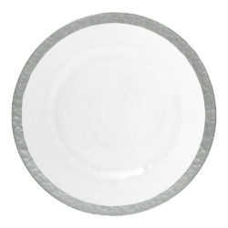 Bronte Silver Rimmed Charger Plate