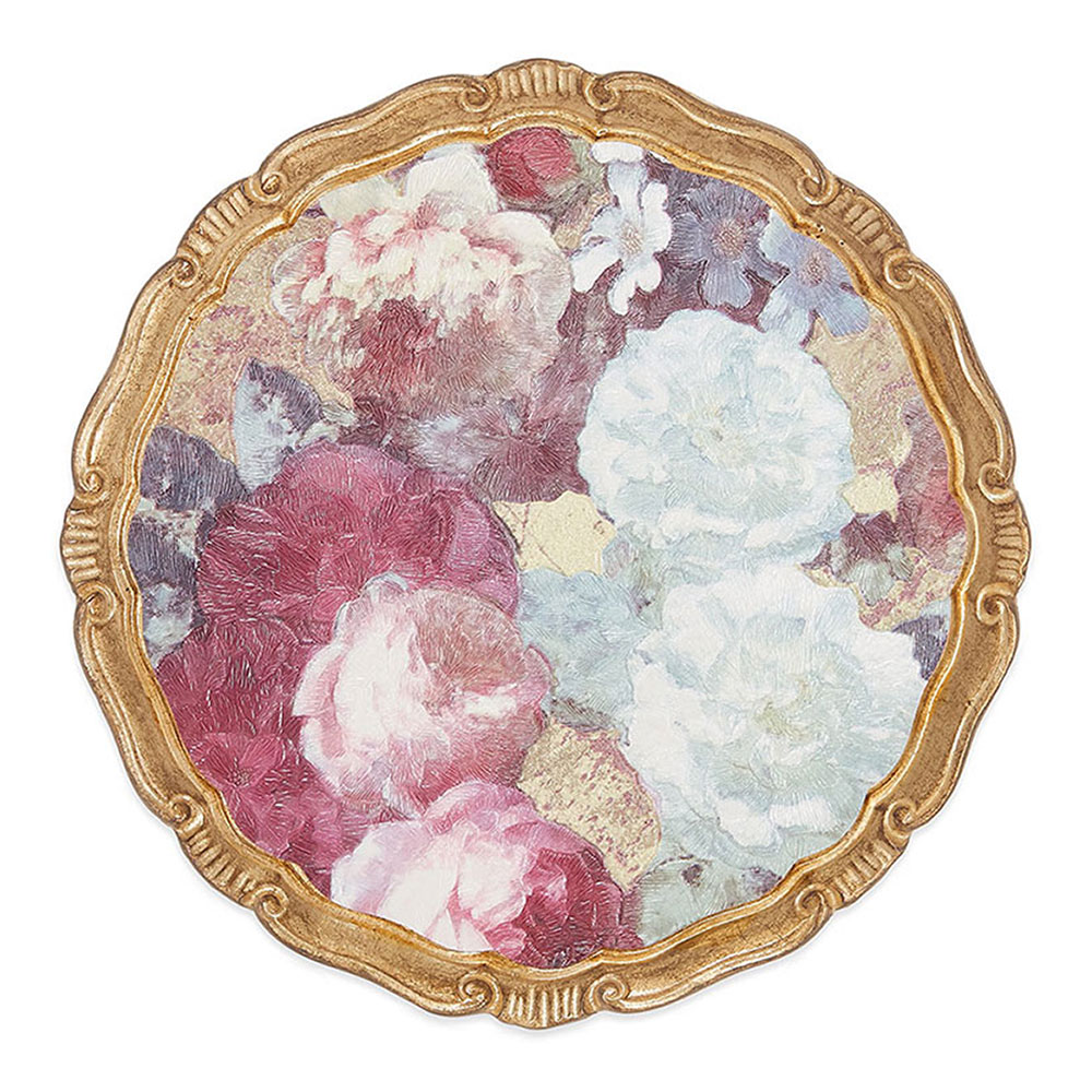 Valentina Peony Charger Plate