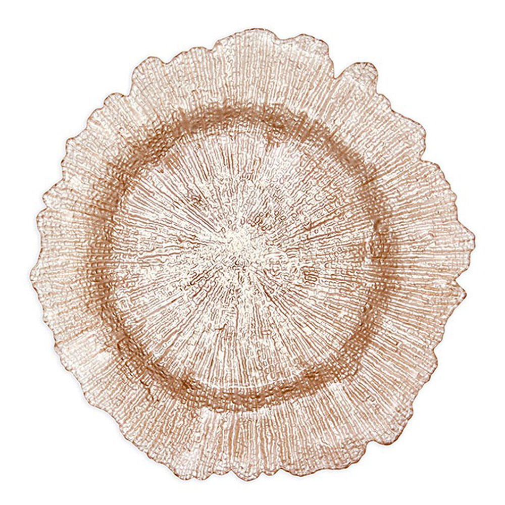 Champagne Leaf Charger Plate