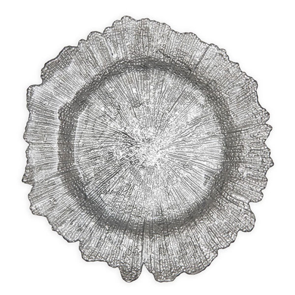 Silver Leaf Charger Plate