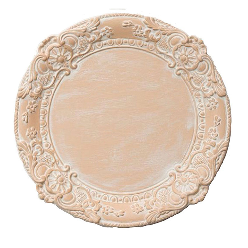 Leontine Pale Peach Charger Plate