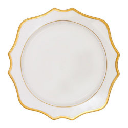 Etoile White & Gold Charger Plate