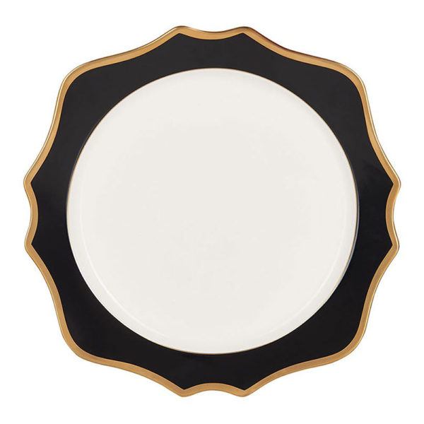 Etoile Black & Gold Charger Plate