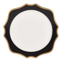 Etoile Black & Gold Charger Plate