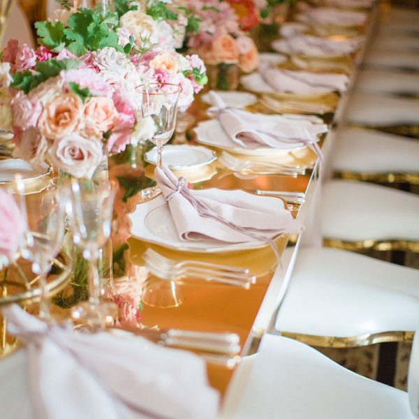 Gold Mirror Table Top