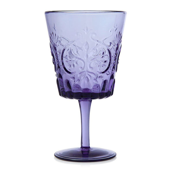 Lavender Glass Vintage Goblet