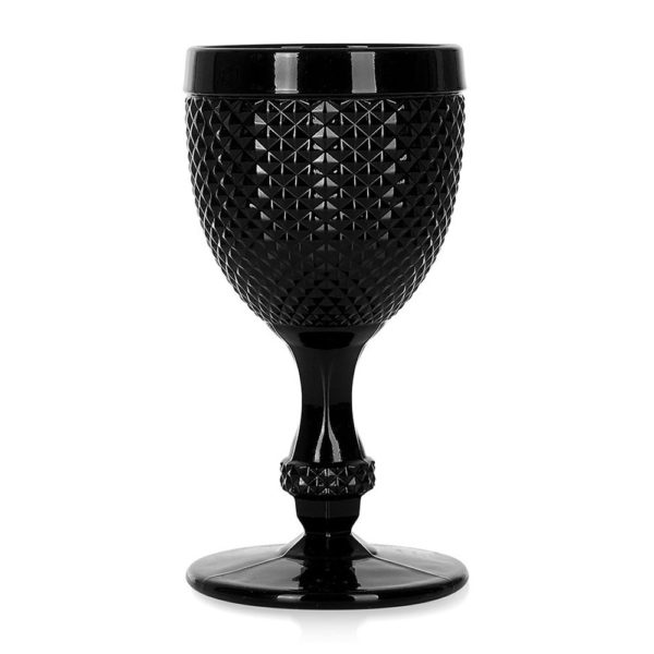 Black Diamond Glass Goblet