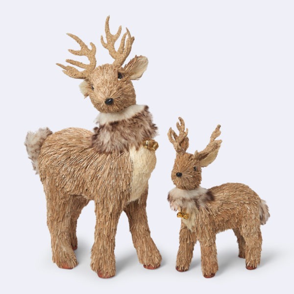 Duchess and Butler set of two decorative Christmas Reindeer